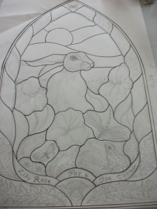 Scottish Stained Glass Drawing outlines