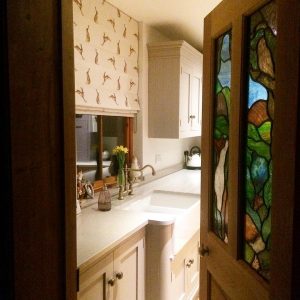 Kitchen Door Stained Glass Panel