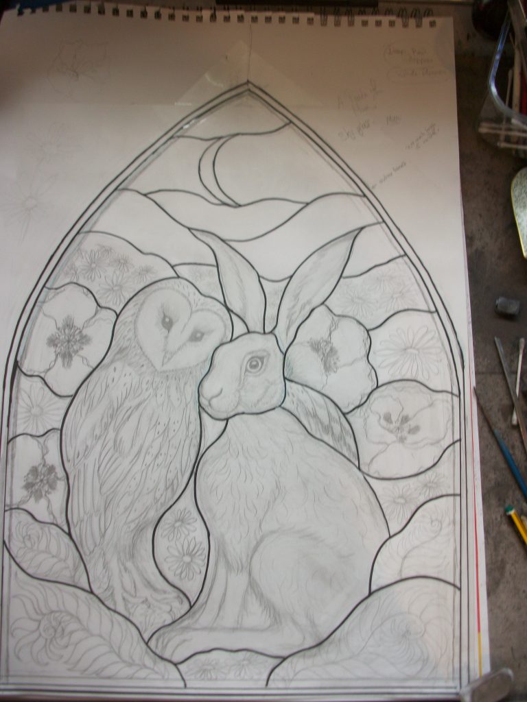 Drawings for Stained Glass Commission