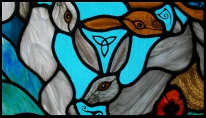 Three Hares Detail
