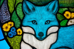 Blue Fox Stained Glass