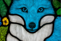 Blue Fox Stained Glass