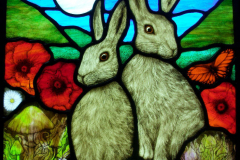 Poppy-and-Daisy-Hares-Stained-Glass