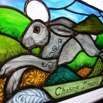 chasing dreams stained glass